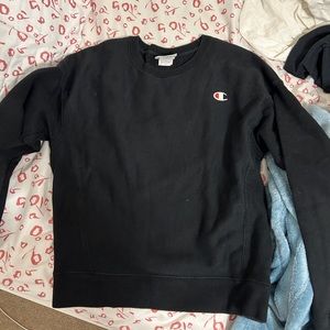 Black Champion Grey Crewneck!